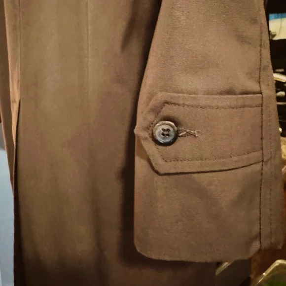 Vintage Botany 500 Men's Trench Coat 38 Reg with Zip Out Bore Luxury Liner - Picture 4 of 12